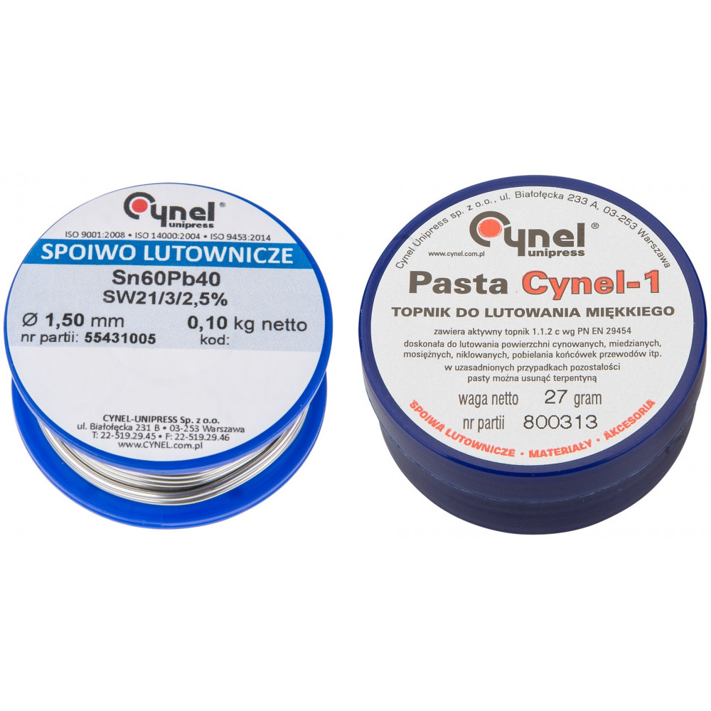 Набір для паяння TOPEX припій 1.5ммх100г Sn60Cu40 паста 27гр