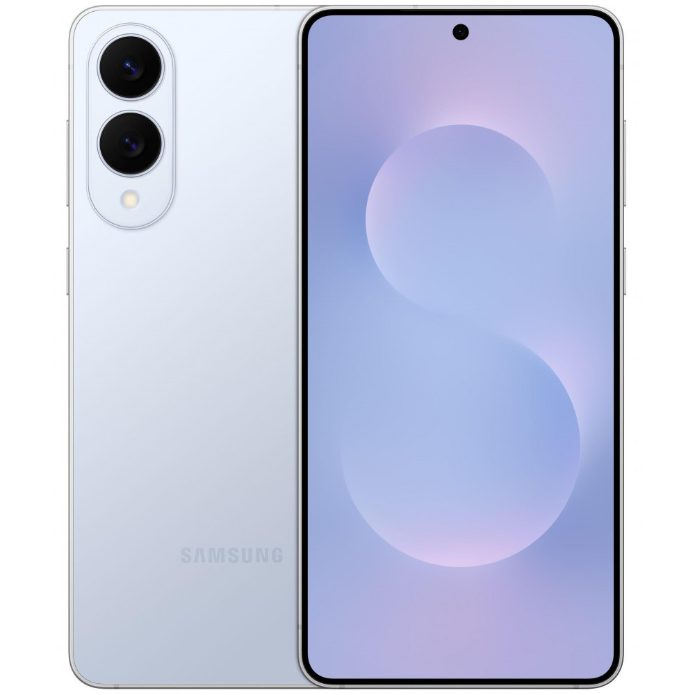 Смартфон Samsung Galaxy S25 Edge 5G (S937) 6.7' 12/512ГБ, 2SIM, 3900мА•год, блакитний крижаний титановий