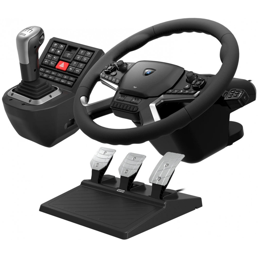Кермо і педалі HORI Force Feedback Truck Control System для ПК
