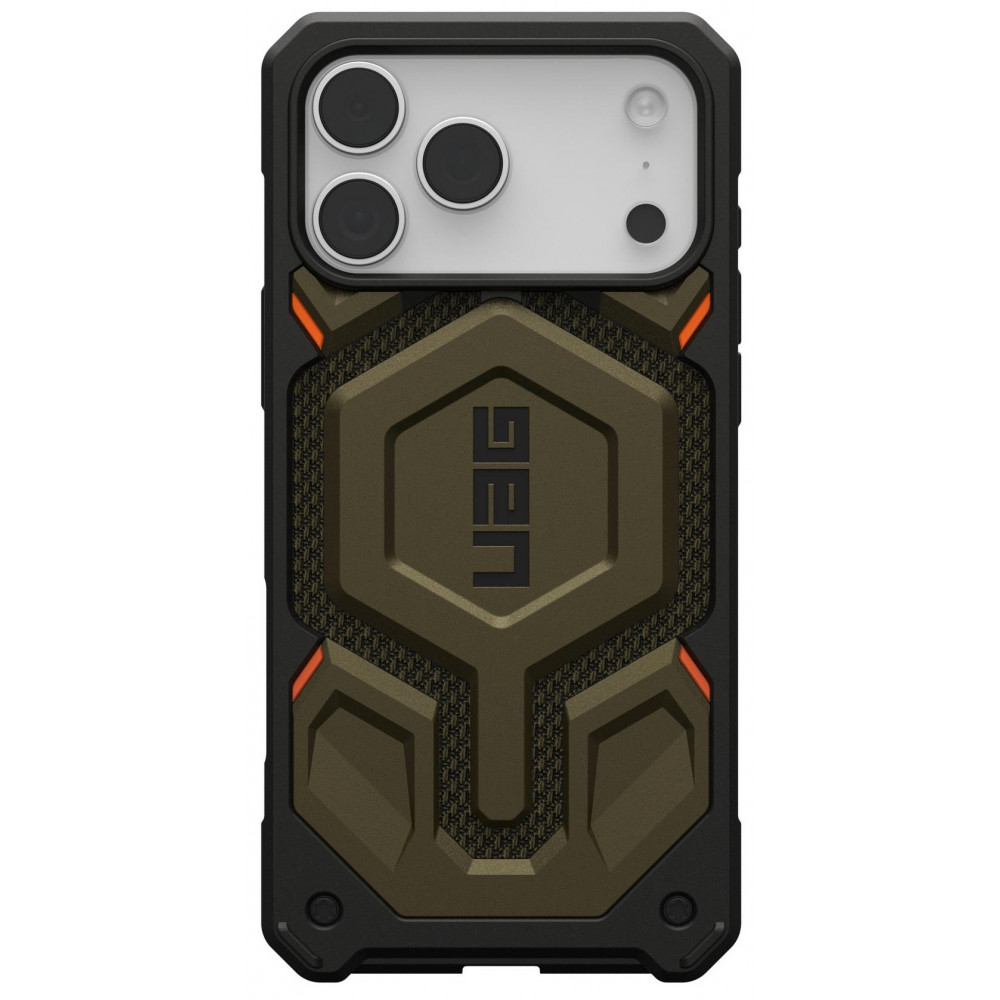 Чохол UAG для iPhone 17 Pro Max, Monarch Pro MagSafe, Kevlar Element Green