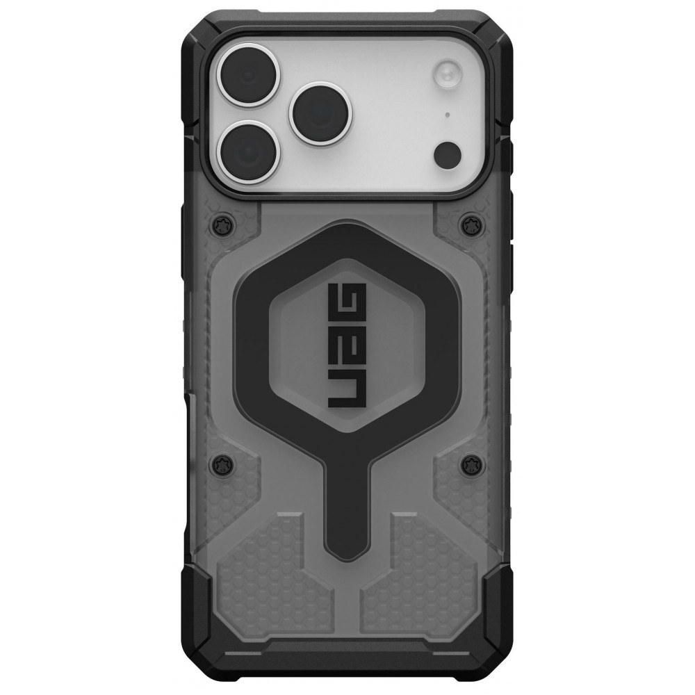 Чохол UAG для iPhone 17 Pro Max, Pathfinder Clear MagSafe, Ash/Black