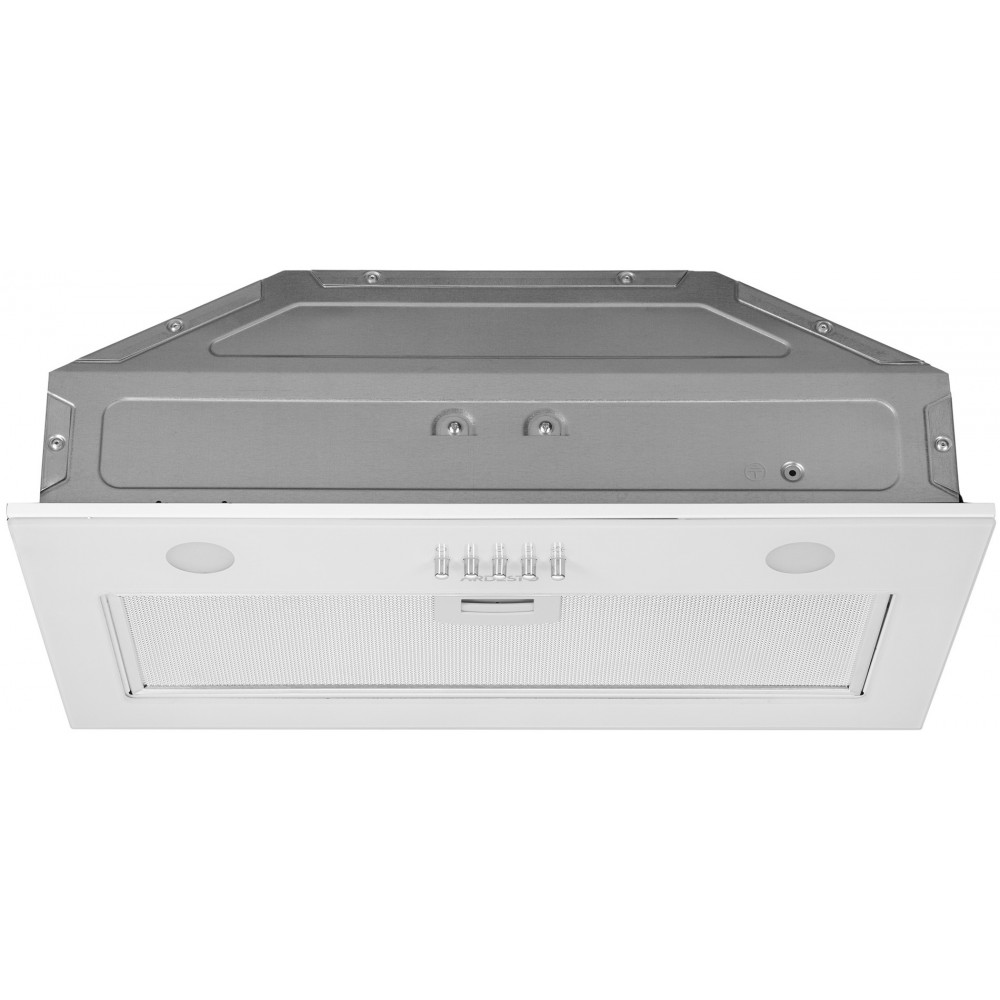 Витяжка Ardesto вбудована, 52см, 700м3ч, скло, 2х1Вт LED, кнопкове, білий