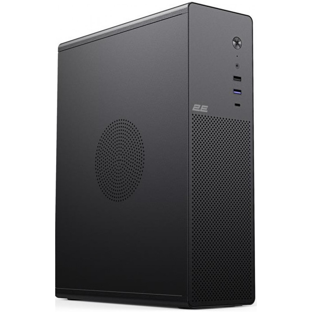Корпус 2E Credo Slim V90B-400 з БЖ 2E ATX400, 1xUSB3.0, 1х USB 2.0, 1xUSB Type-C, 2x90мм, VGA 390мм, mATX, чорний
