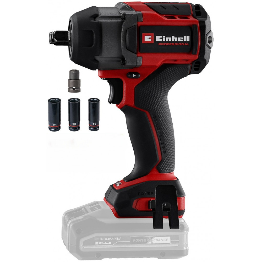 Гайковерт акумуляторний ударний Einhell Professional TP-CW 18/750-C Li BL - Solo 18В безщітковий 750Нм 0-2200об/хв 1.78кг без АКБ та ЗП