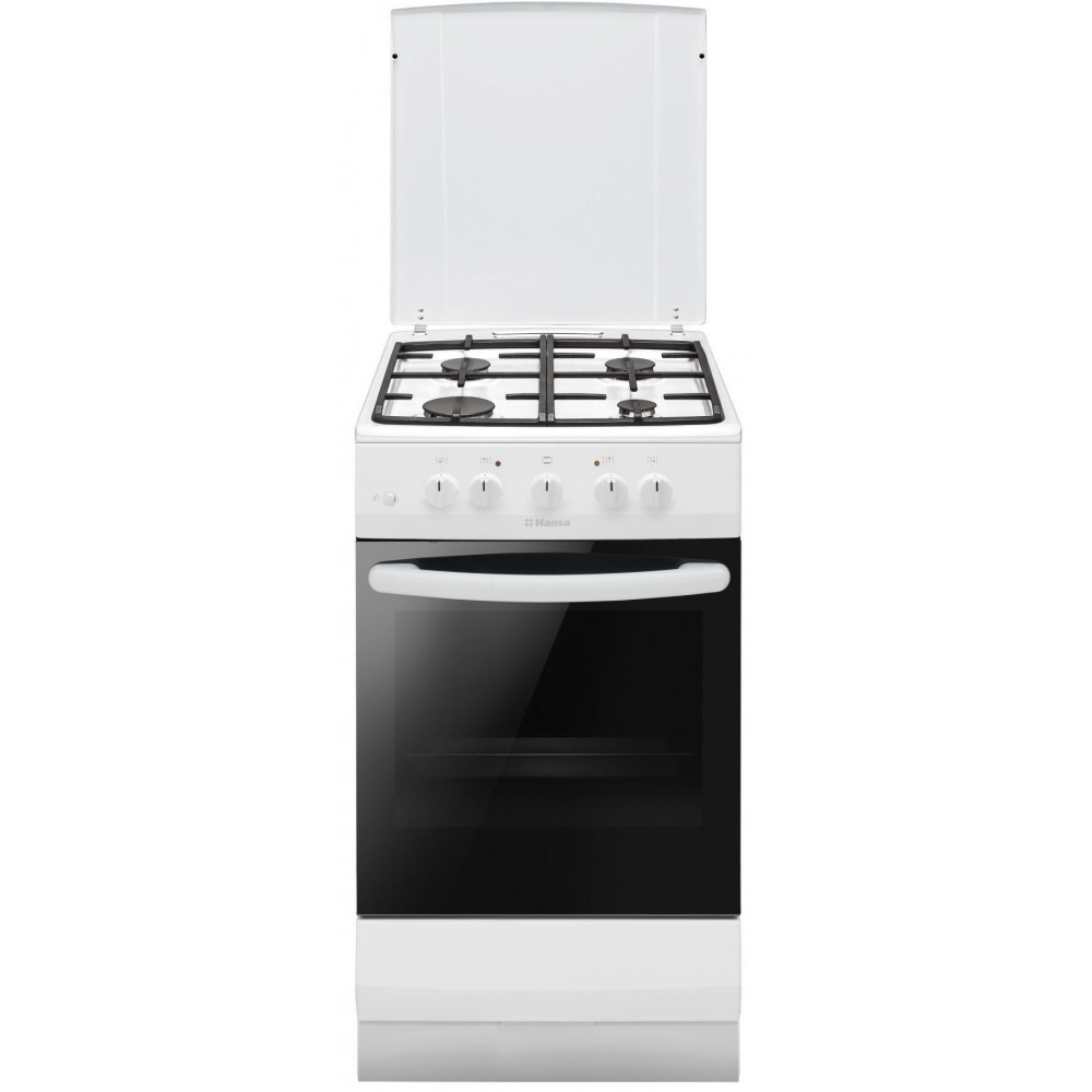 Плита Hansa газова, 56л, 50x60см, чавун, білий