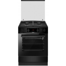 Плита Hansa комбінована, 65л, 60x60см, дисплей, конвекція, чавун, чорний Плита Hansa комбінована, 65л, 60x60см, дисплей, конвекція, чавун, чорний