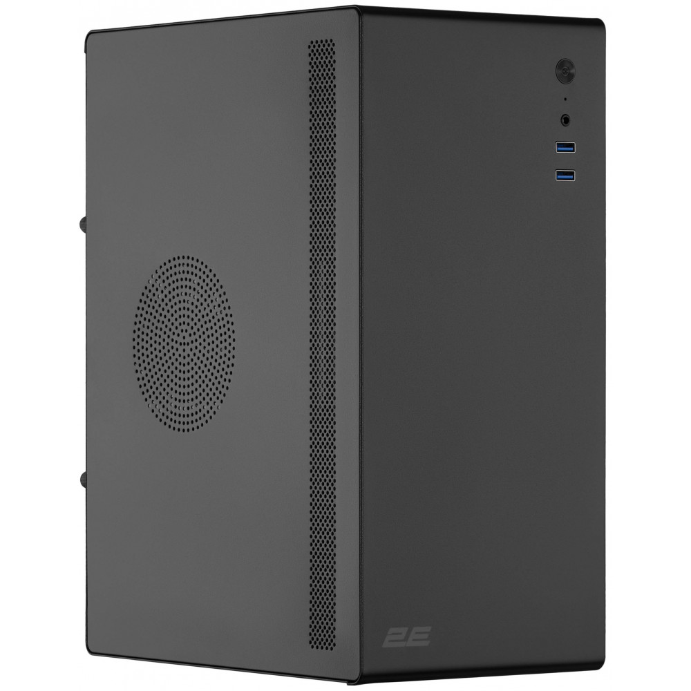 Корпус 2E Credo V200B без БЖ, 2xUSB3.0, 1x80мм, VGA 250мм, mATX, чорний