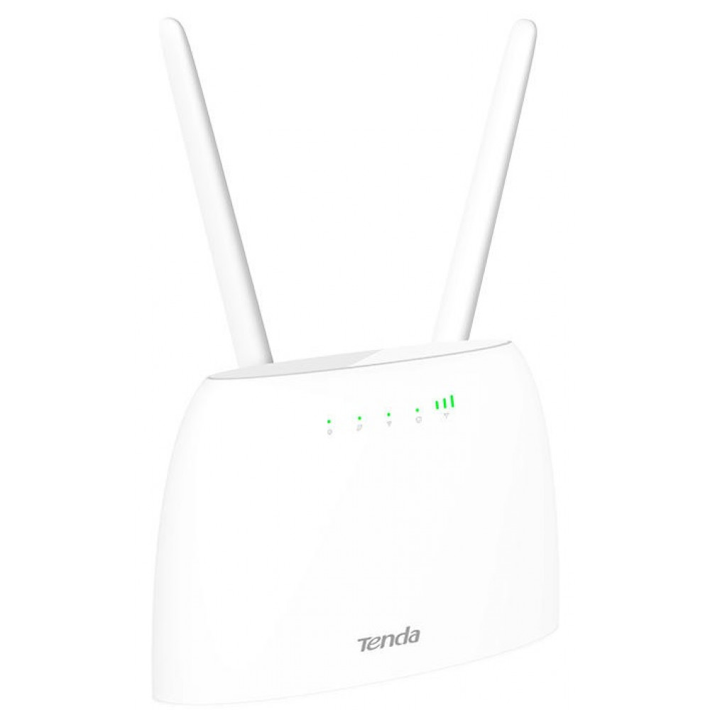 Маршрутизатор TENDA 4G06C N300, 4G/LTE, 1xFE LAN, 1xFE LAN/WAN, 1xRJ11, Cлот для SIM-карти
