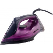 Праска Gorenje, 2400Вт, 450мл, паровий удар -40гр, постійна пара - 180гр, автовимкнення, керам. підошва, бордовий Праска Gorenje, 2400Вт, 450мл, паровий удар -40гр, постійна пара - 180гр, автовимкнення, керам. підошва, бордовий