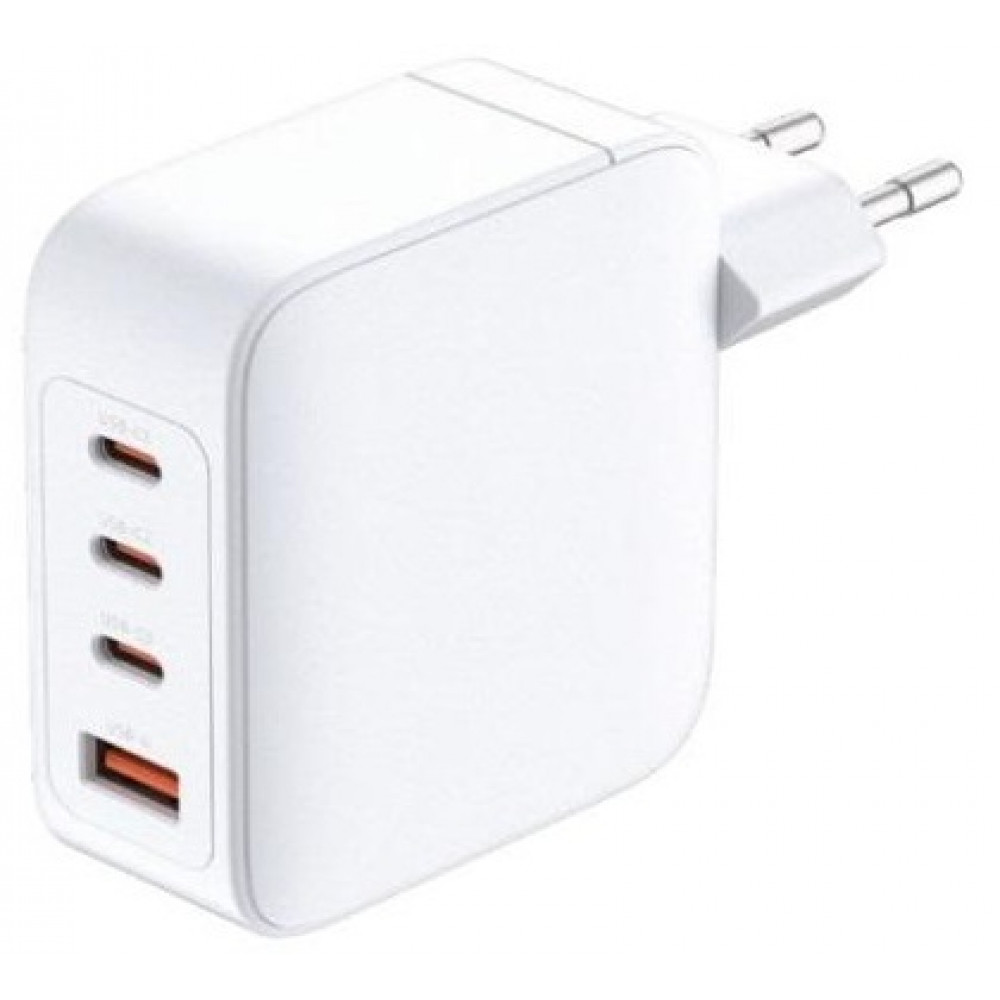 Зарядний пристрій мережевий D-Link DCP-101 100Вт GaN 3хUSB-С, 1xUSB-A, білий