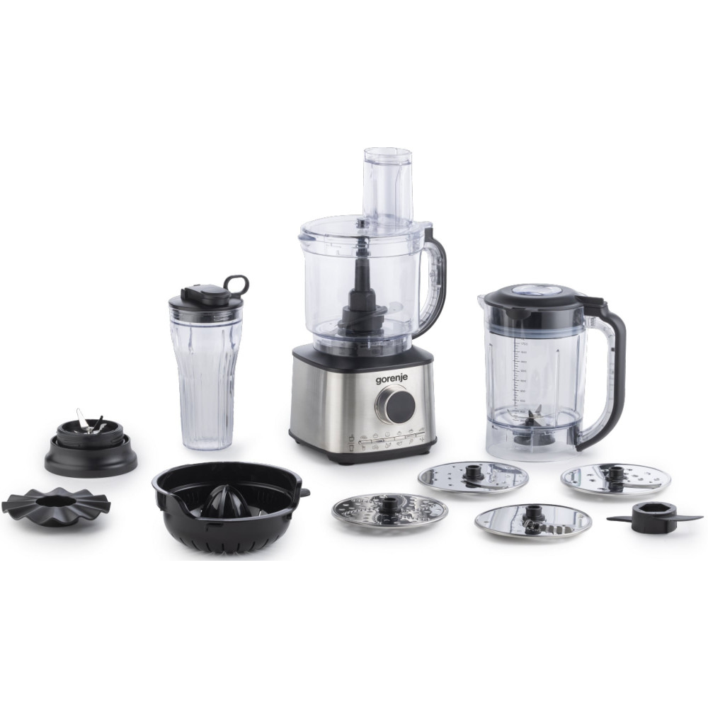 Кухонна машина Gorenje 1500Вт, чаша-пластик, корпус-метал/пластик, чорний
