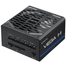 Блок живлення CHIEFTEC Vega M (1000W), >90%, 80+ Gold, 135мм FDB, 1xMB 24pin(20+4), 2xCPU 8pin(4+4), 3xMolex, 6xSATA, 4xPCIe 8pin(6+2), 1xPCIe GEN5 16pin, Fully Modular