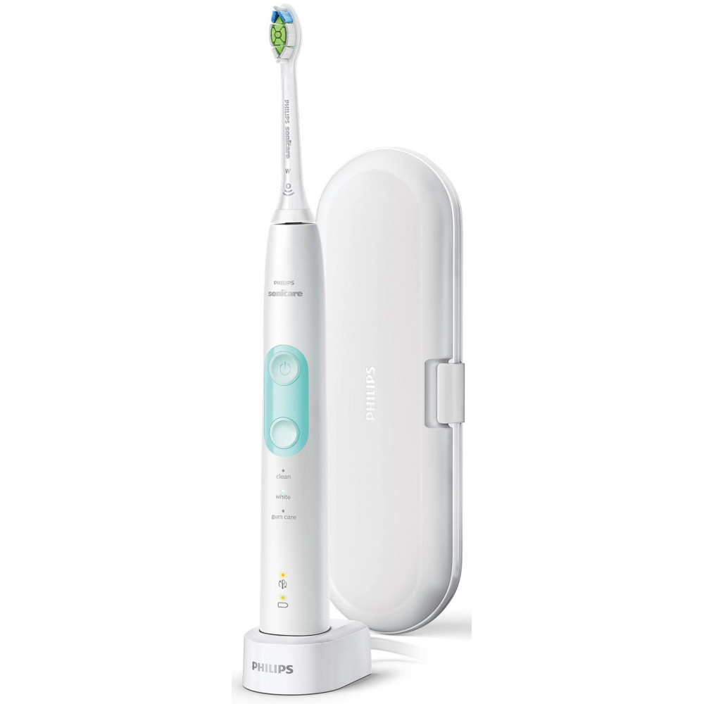 Щітка зубна електр. Philips, ProtectiveClean 5100, 62т. колив/хв, насадок-2, футляр, білий