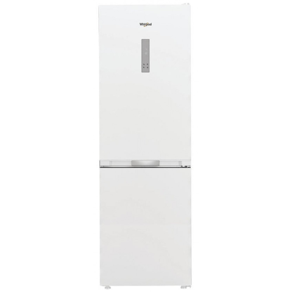 Холодильник Whirlpool з нижн. мороз., 186.5x60х66.3, холод.відд.-210л, мороз.відд.-104л, 2дв., А++, NF, інв., дисплей, зона нульова, білий