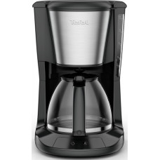 Кавоварка Tefal крапельна Subito 1.25л, мелена, чорно-сріблястий