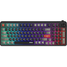 Клавіатура мембранна MSI FORGE GK110 UA 98key, USB-A, EN/UKR/RU, LED, чорний