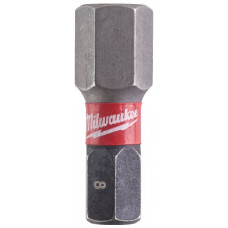 Біти Milwaukee Shockwave, набір 2шт, Hex8х25мм Біти Milwaukee Shockwave, набір 2шт, Hex8х25мм