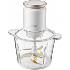 Подрібнювач Sencor, 800 Вт, 6 лез, чаша-3 л., скло, білий