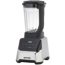 Блендер Gorenje стаціонарний 1500Вт, чаша-2000мл, дисплей, подрібнювач, чорний-нерж Блендер Gorenje стаціонарний 1500Вт, чаша-2000мл, дисплей, подрібнювач, чорний-нерж