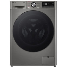 Пральна машина LG фронтальна, 11кг, 1400, A, 57см, дисплей, пара, інвертор, сріблястий