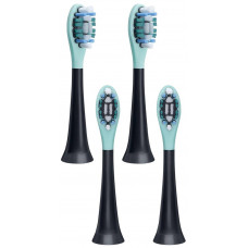 Насадки для зубних щіток Beurer SC 30/50 Premium Protection Plus, для чутливих ясен, 4 шт в комлекті, чорні