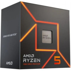 Центральний процесор AMD Ryzen 5 7400 6C/12T 3.3/4.3GHz Boost 16Mb Radeon Graphics AM5 65W Wraith Stealth cooler Box