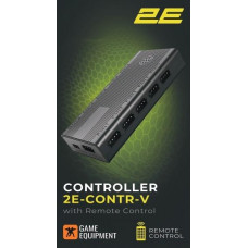 Контролер 2E GAMING CONTR-V ARGB 10 fans 4pin, SATA +5V 3pin, пульт
