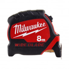Рулетка Milwaukee WIDE BLADE, 8мх33мм, з фіксатором змотування, АБС-пластик