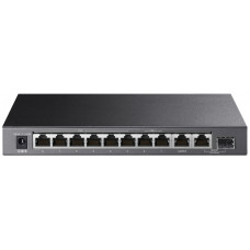 Комутатор TP-LINK  TL-SG1210PP 10xGE (PoE), 1xSFP, 123Вт, Некерований
