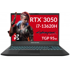 Ноутбук Dream Machines RG3050-15 15.6FHD IPS, Intel i7-13620H, 32GB, F1TB, NVD3050-4, DOS, чорний