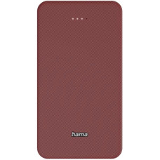 Акумулятор портативний літій-іонний Power Bank Hama 20000 мА·год, USB-C/USB-A, red