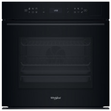 Духова шафа Whirlpool електрична, 73л, A+, дисплей, конвекція, піроліз, телескопічні напрямні, чорний