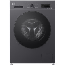 Пральна машина LG фронтальна, 7кг, 1200, A, 44см, дисплей, пара, інвертор, чорний