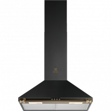 Витяжка Electrolux купольна Rococo, 60см, 420м куб год., чорний матовий