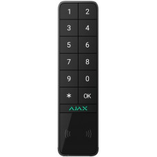 Бездротова зовнішня клавіатура Ajax KeyPad Outdoor Jeweller, чорна