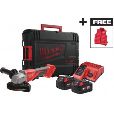 Шліфмашина кутова акумуляторна Milwaukee M18 BLSAG125XPD-402X 125мм 18В 2x4А·год ЗП М12-18С 11000об/хв 2.4кг кейс
