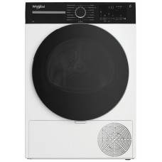 Сушильна машина Whirlpool тепловий насос, 8кг, A++, 54,5см, дисплей, люк чорний, білий