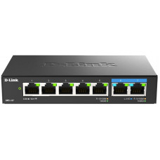 Комутатор D-Link DMS-107/E 2x2.5GE, 5xGE, Некерований