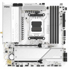 SAPPHIRE Motherboard PURE B850M WIFI sAM5 B850 4xDDR5 M.2 HDMI DP WiFi BT mATX білий