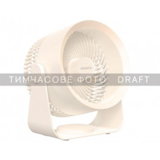 Вентилятор ARDESTO FT-M55BG настільний/настінний, 14см, акумулятор, USB-A Type-C, бежевий