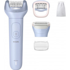 Епілятор Philips Series 8000 дисковий, аккумул., пінцет.-32, волог.+сух., насадок-4, чохол біло-голубий