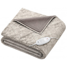 Електрогрілка Beurer традиційна форма, 180х130см, 100Вт, 6 режими, фліс, сірий