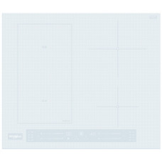 Варильна поверхня Whirlpool індукційна, 60см, розширена зона, білий