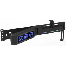 Тримач VGA з дисплеєм Zalman ZM-VS3 DS,  5V 3Pin ARGB, USB 9Pin ARGB, чорний