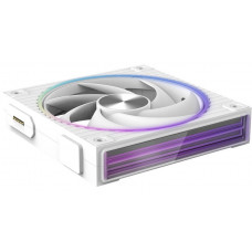 Корпусний вентилятор Zalman ZM-DF120R  ARGB,  120мм, 800-2300rpm, 4pin, PWM, 3pin+5VARGB, 34,5dBa, POGO pin, Magnetic,  Reversed, білий