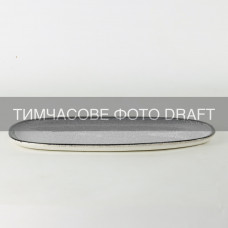 Блюдо Ardesto Daiano, 28х16.6х1.4см, порцеляна, сірий