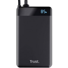 Акумулятор портативний літій-іонний power bank Trust Fiera, 10000мА·год, 2хUSB-C, 20W, PD/QC 3.0, чорний