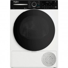 Сушильна машина Whirlpool тепловий насос, 9кг, A+++, 60см, дисплей, люк чорний, білий