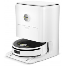 Робот-пилосос karcher RVF 7 Comfort, вологе прибирання, конт пил -0.25л, вода -0.30л, Bluetooth зарядна станція, білий