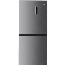 Холодильник Snaige багатодверний, 180x79x62, холод.відд.-237л, мороз.відд.-125л, 4дв., E, NF, нержавіюча сталь